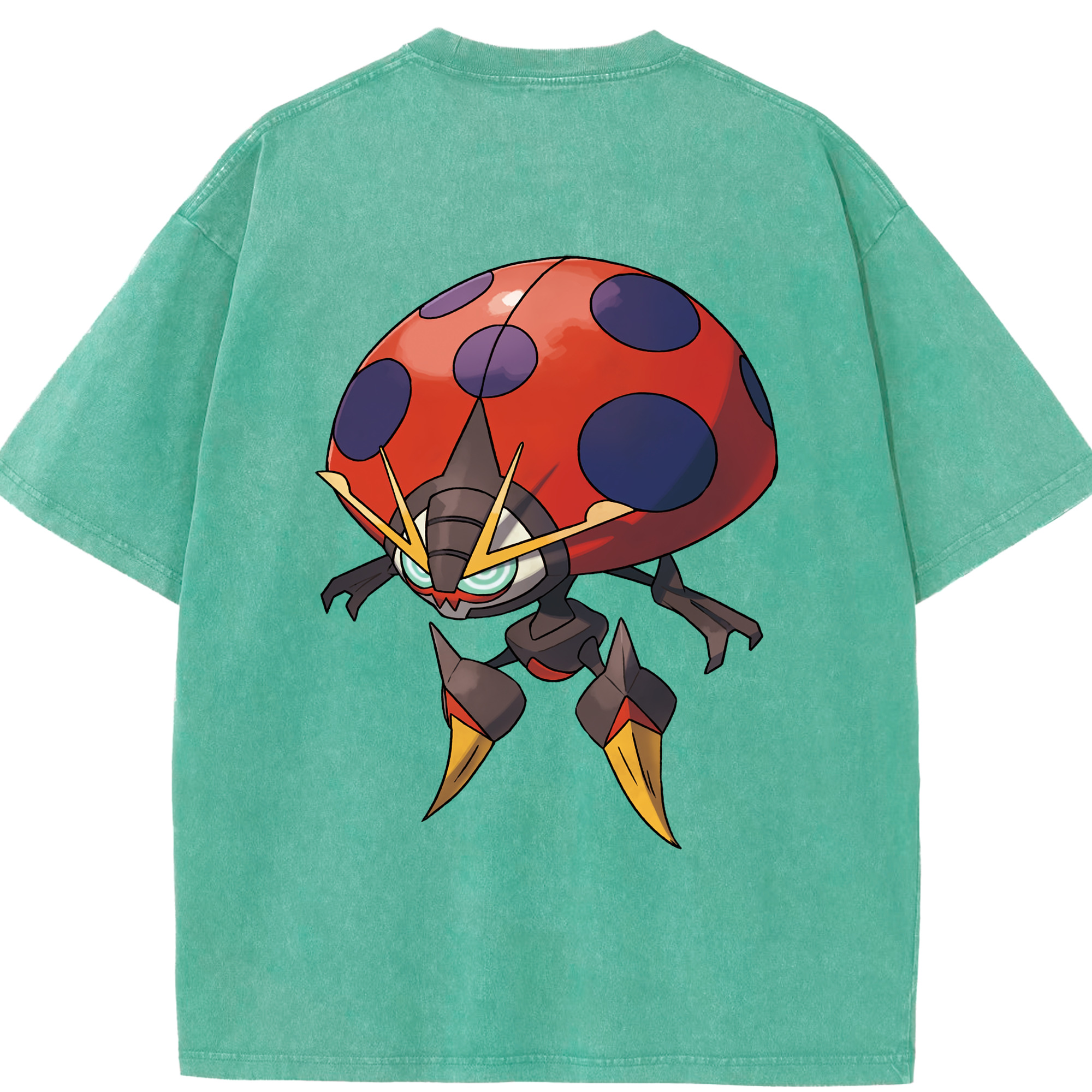（画像用） ポケットモンスター Pokémon 綿100% ヴィンテージ風 半袖Tシャツ（背面プリント）